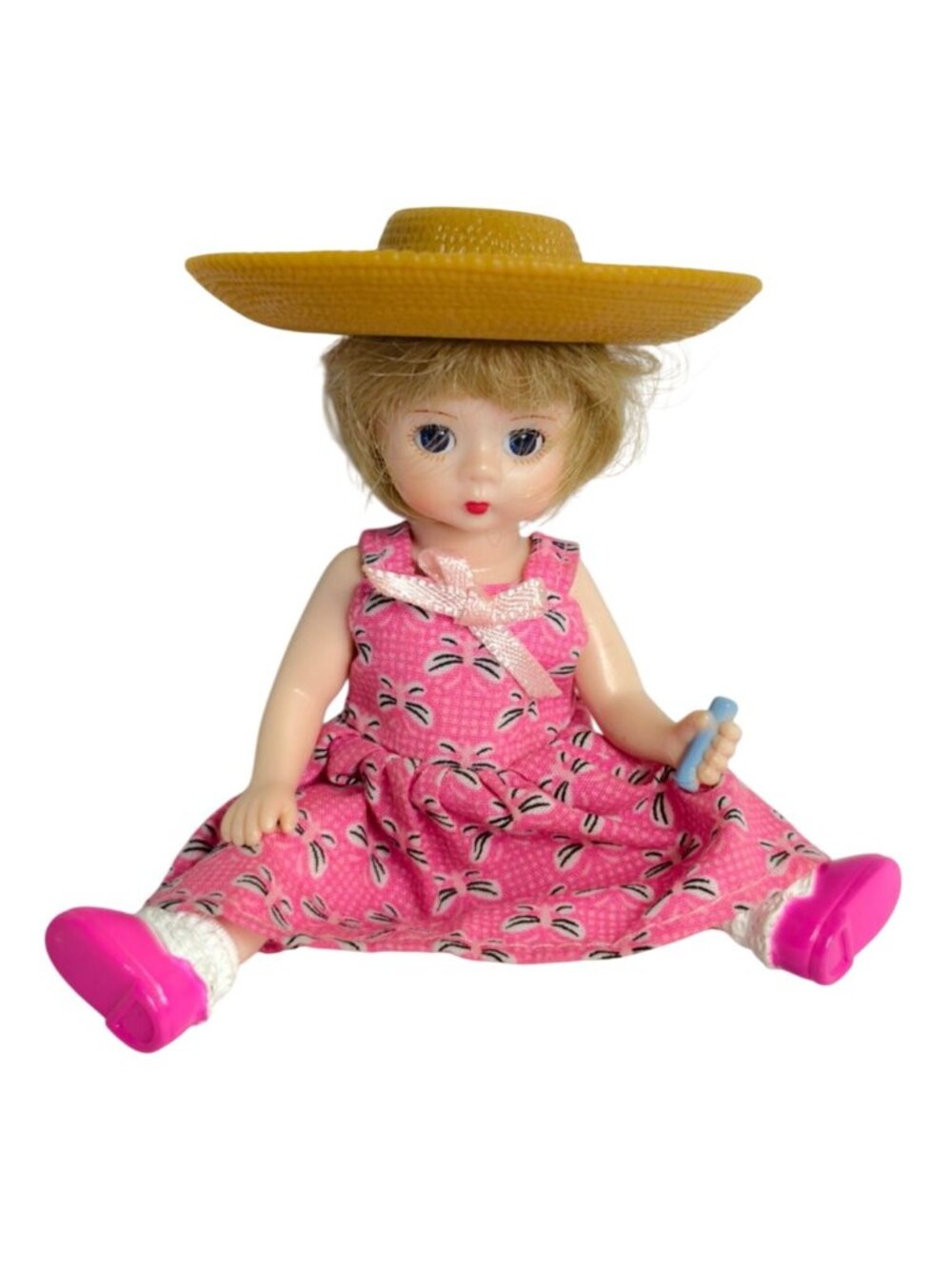 Vtg Madame Alexander Hop Skip Jump Doll 5" Pink Poseable McDonalds Collectors